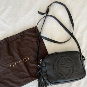 Authentic Gucci Disco Bag in Black
